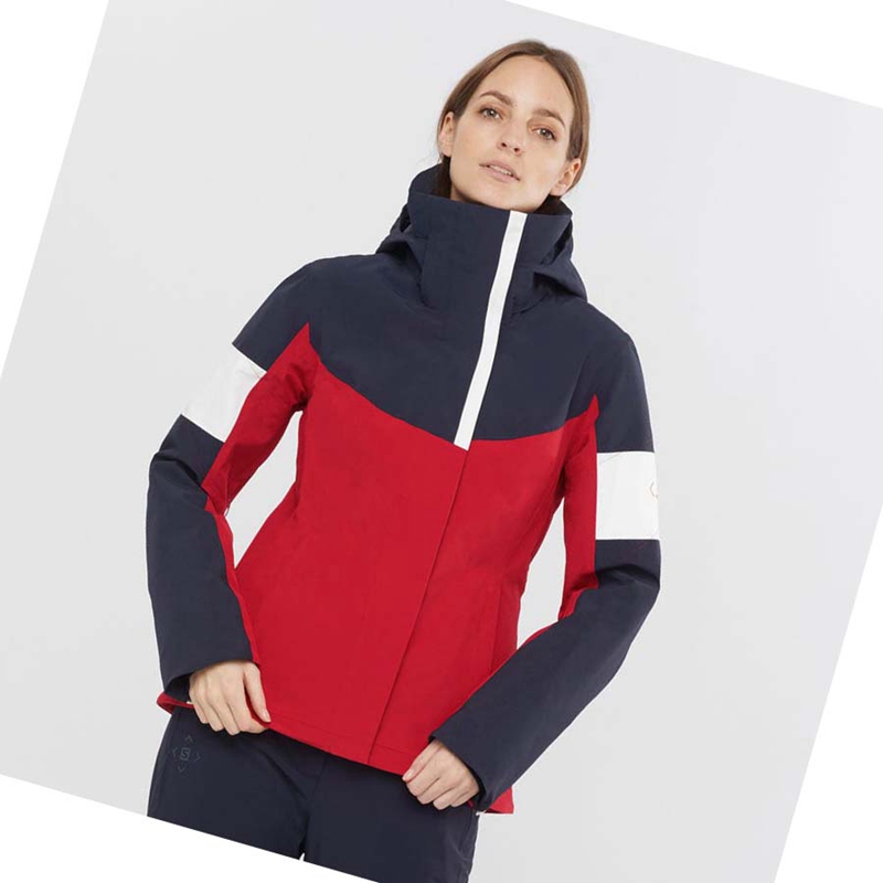 Chaquetas Salomon SPEED INSULATED Mujer Rojas | 91682-FSYM