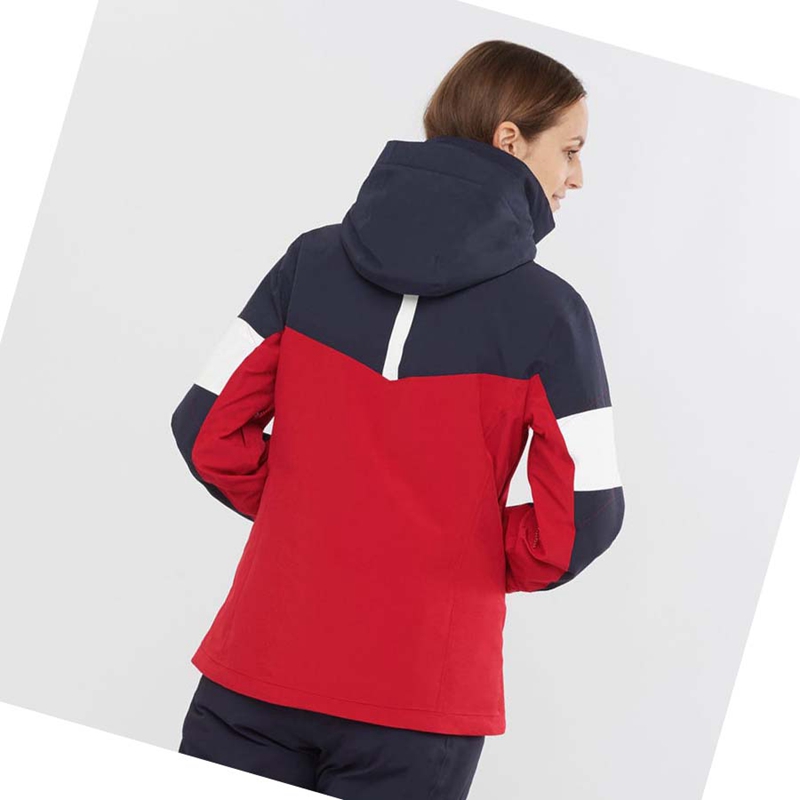 Chaquetas Salomon SPEED INSULATED Mujer Rojas | 91682-FSYM