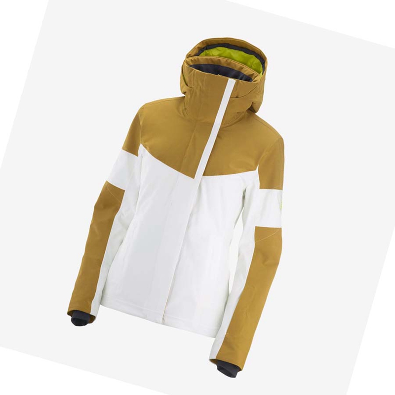 Chaquetas Salomon SPEED INSULATED Mujer Blancas | 95801-JXVF