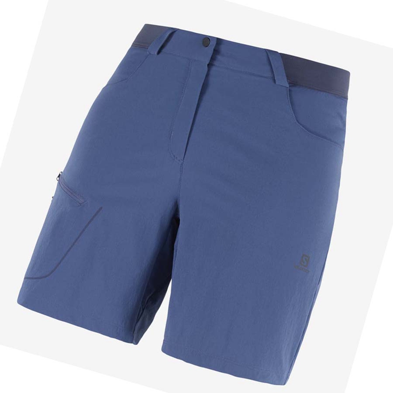 Pantalones Cortos Salomon WAYFARER Mujer Azul Marino | 69548-VXRT