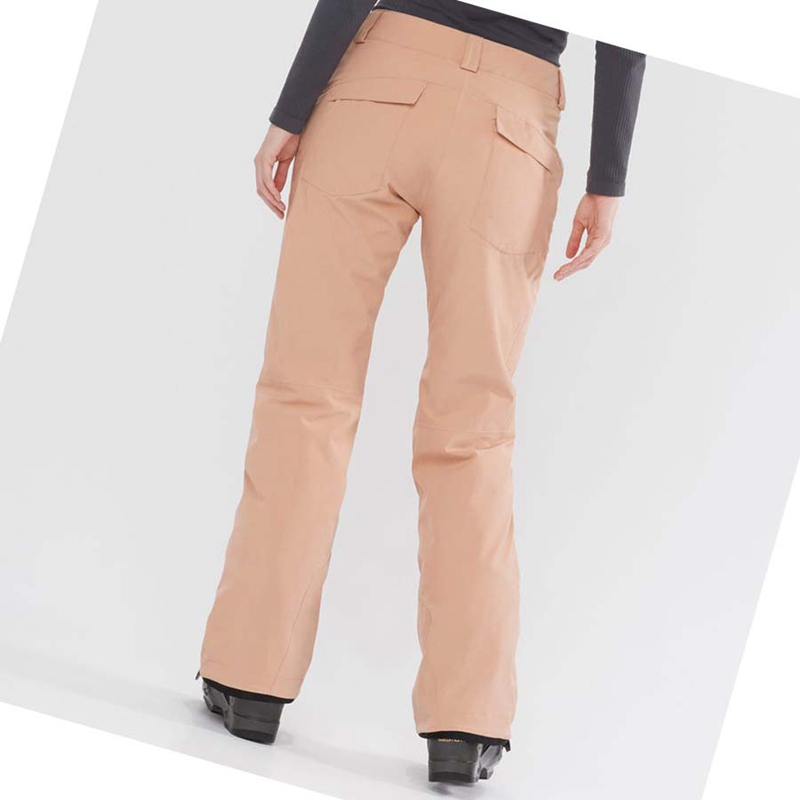 Pantalones De Esquí Salomon EDGE Mujer Rosas | 56934-SBKE