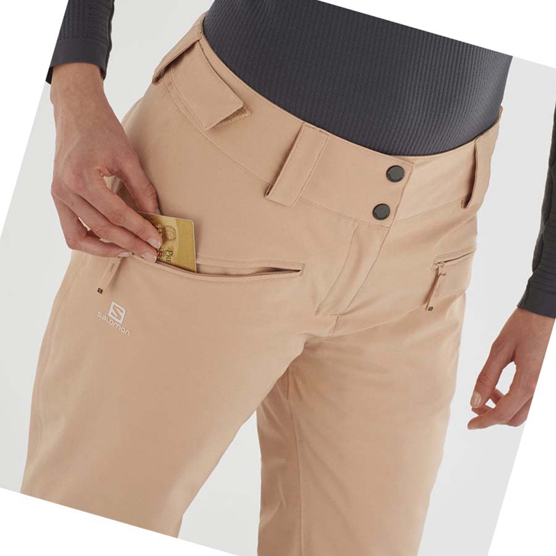 Pantalones De Esquí Salomon EDGE Mujer Rosas | 56934-SBKE