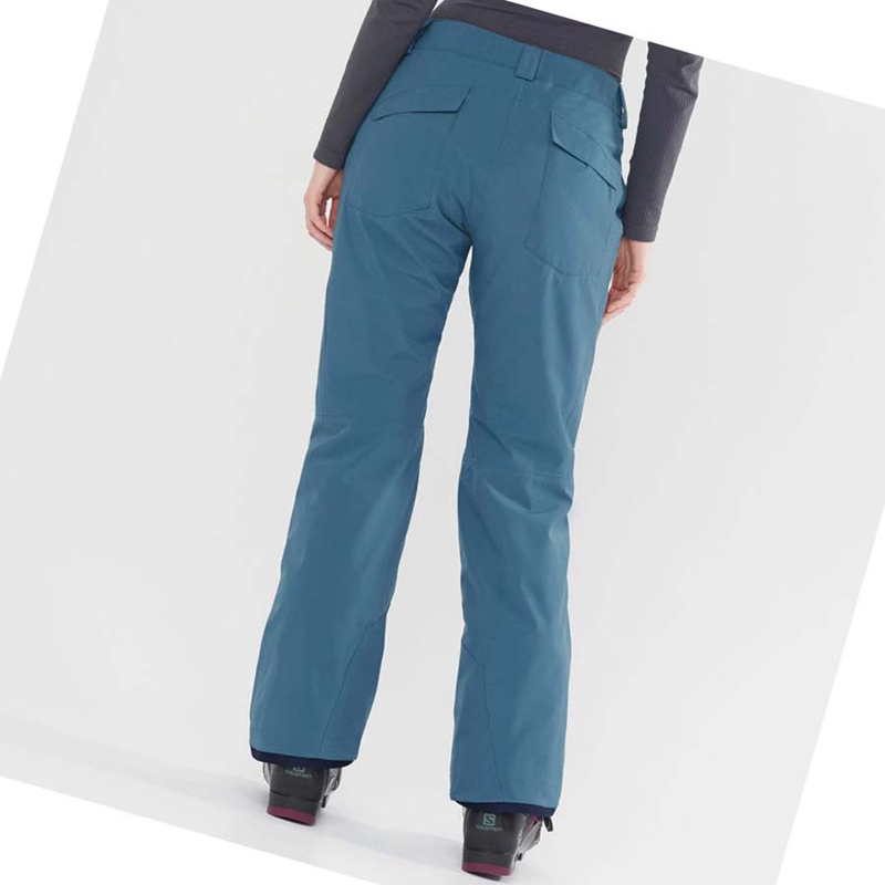 Pantalones De Esquí Salomon EDGE Mujer Turquesa | 70125-WIBS