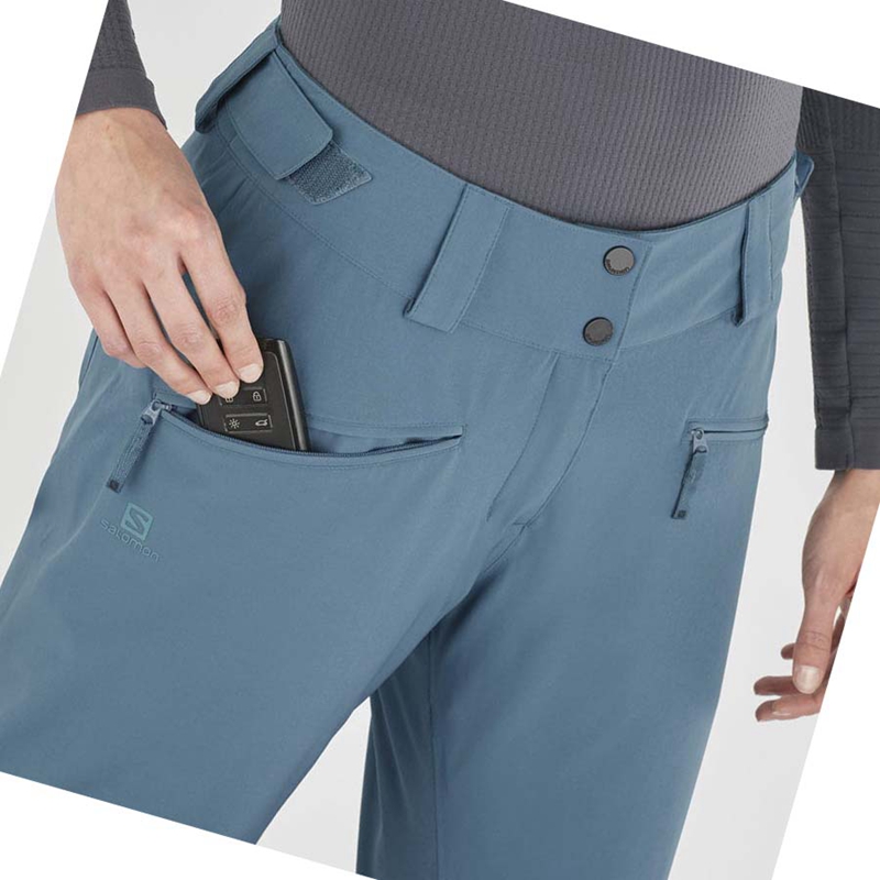 Pantalones De Esquí Salomon EDGE Mujer Turquesa | 70125-WIBS