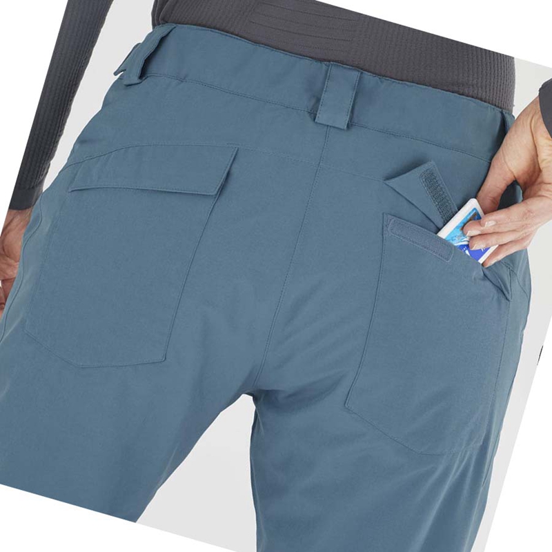 Pantalones De Esquí Salomon EDGE Mujer Turquesa | 70125-WIBS