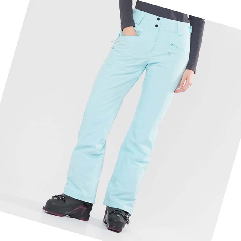 Pantalones De Esquí Salomon EDGE Mujer Verde Menta | 95374-XCGV