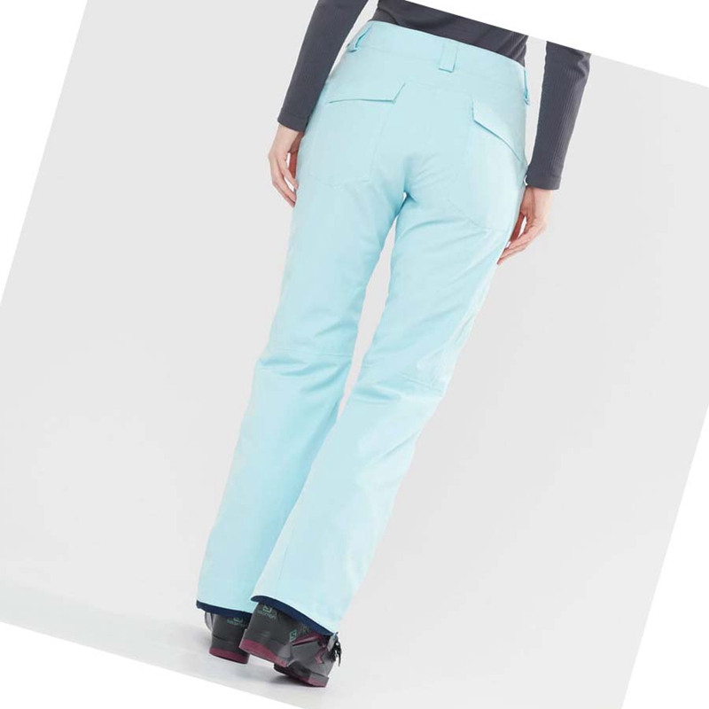 Pantalones De Esquí Salomon EDGE Mujer Verde Menta | 95374-XCGV