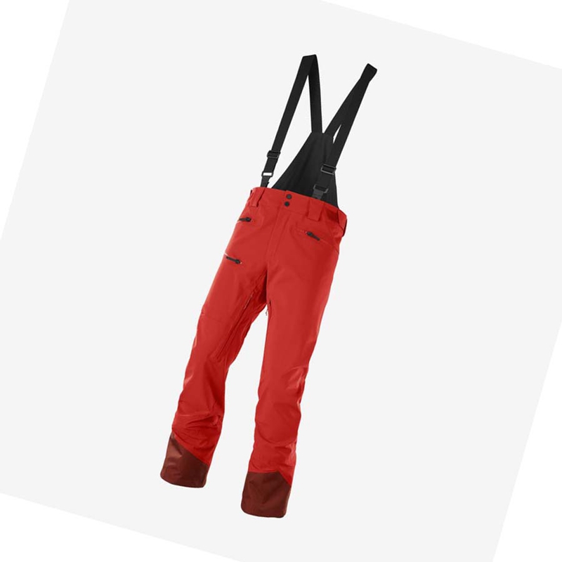 Pantalones De Esquí Salomon OUTLAW 3L Hombre Rojas | 98647-RLXZ