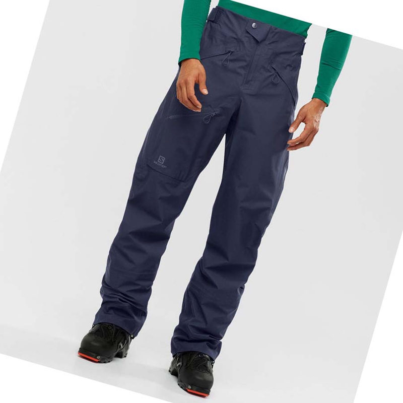 Pantalones De Esquí Salomon OUTPEAK GORE-TEX 3L Hombre Azules | 18564-HZEI