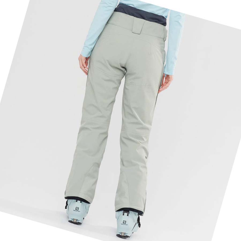 Pantalones De Esquí Salomon PROOF LIGHT Mujer Beige | 35681-FPCU