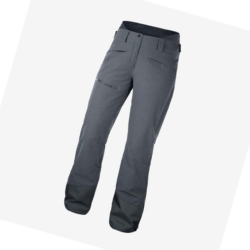 Pantalones De Esquí Salomon PROOF LIGHT Mujer Gris | 71953-TIHM