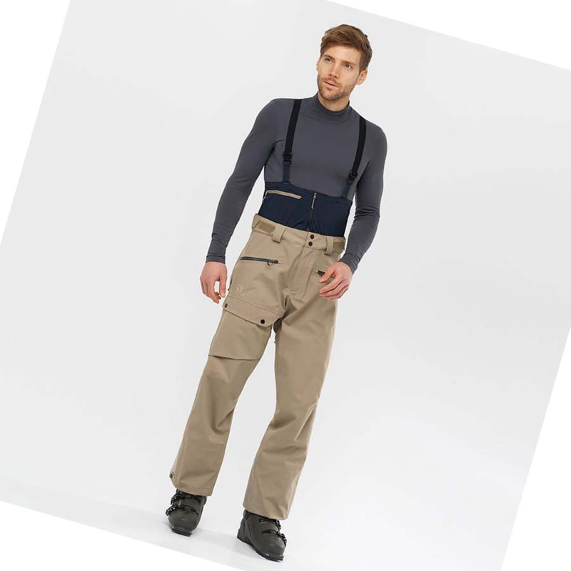 Pantalones De Esquí Salomon QST 3L Hombre Marrones | 23957-DHPY