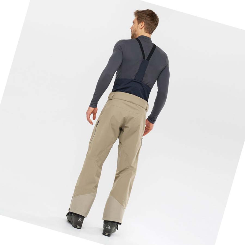 Pantalones De Esquí Salomon QST 3L Hombre Marrones | 23957-DHPY