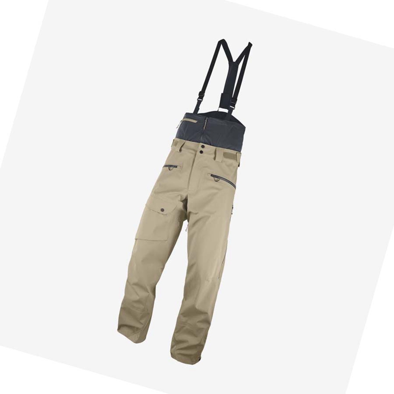 Pantalones De Esquí Salomon QST 3L Hombre Marrones | 23957-DHPY