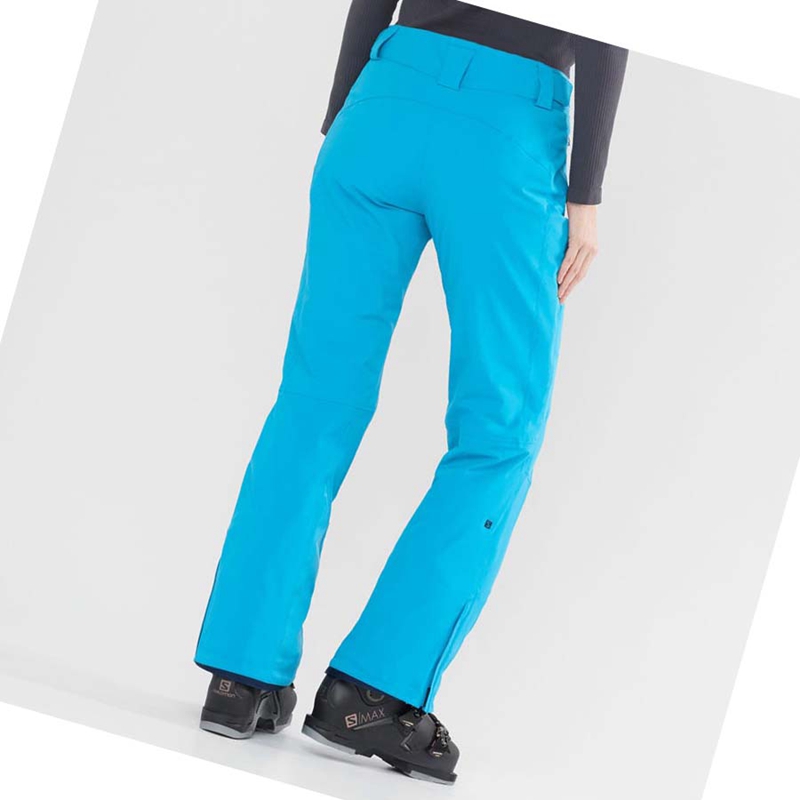 Pantalones De Esquí Salomon THE BRILLIANT Mujer Azules | 45109-CWJL