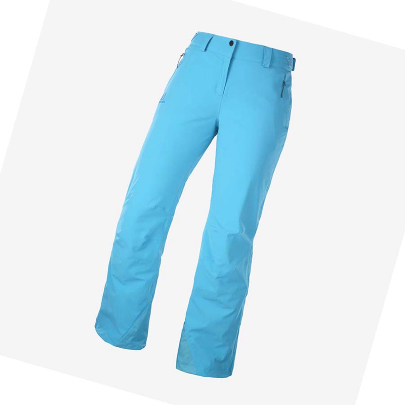 Pantalones De Esquí Salomon THE BRILLIANT Mujer Azules | 45109-CWJL