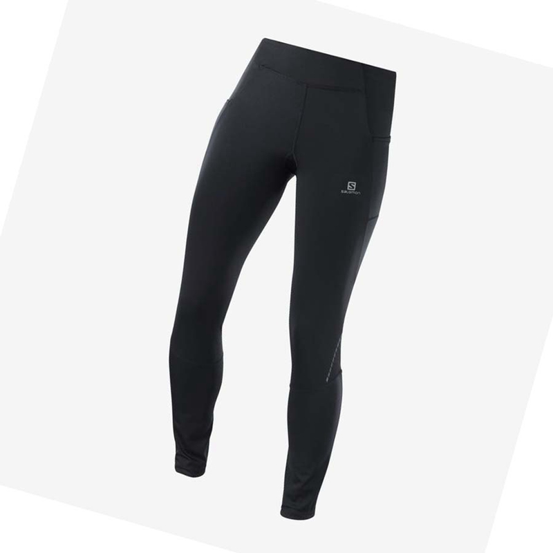 Pantalones Salomon CROSS RUN 28\'\' Mujer Negras | 28093-CPFD