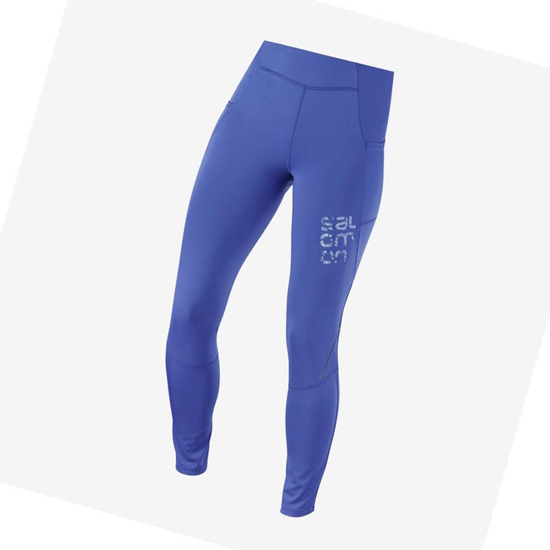 Pantalones Salomon CROSS RUN 28\'\' Mujer Azules | 64209-ROSH