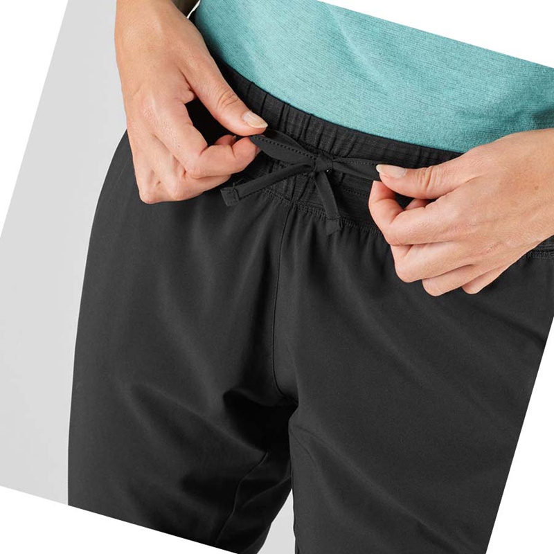 Pantalones Salomon ESSENTIAL LIGHT Mujer Negras | 32014-ZTNH