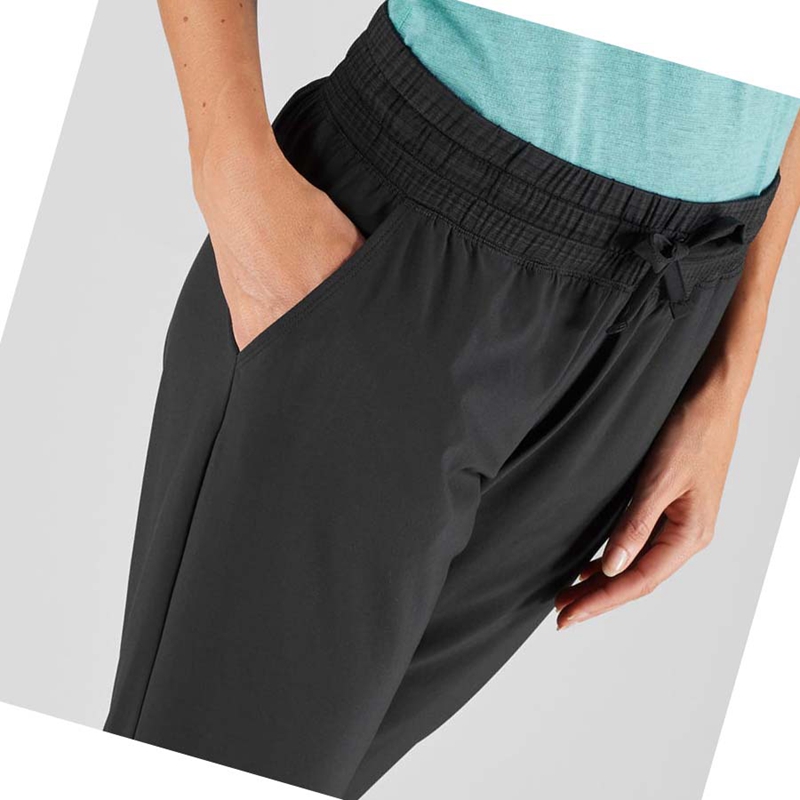 Pantalones Salomon ESSENTIAL LIGHT Mujer Negras | 32014-ZTNH