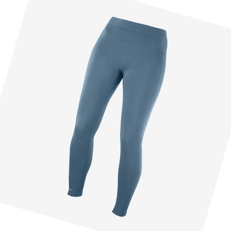 Pantalones Salomon ESSENTIAL SEAMLESS Mujer Azules | 12968-ZJVH