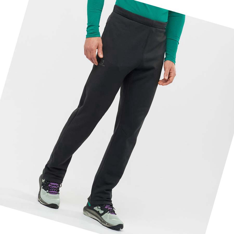 Pantalones Salomon ESSENTIAL WARM FLEECE Hombre Negras | 68951-VQZJ