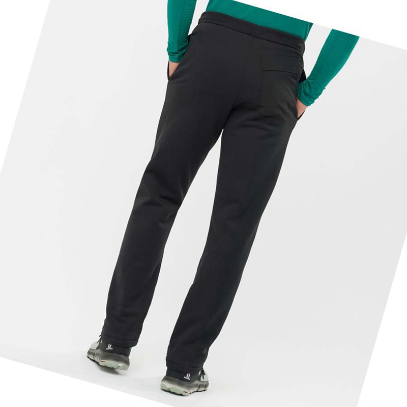 Pantalones Salomon ESSENTIAL WARM FLEECE Hombre Negras | 68951-VQZJ