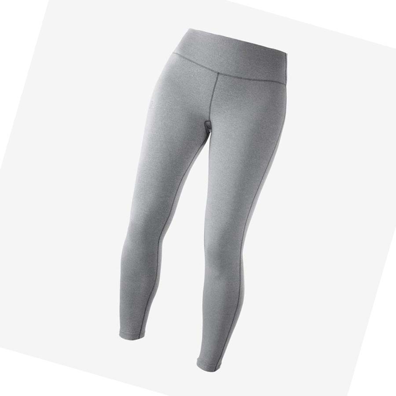 Pantalones Salomon ESSENTIAL WARM Mujer Gris | 16523-PSUJ