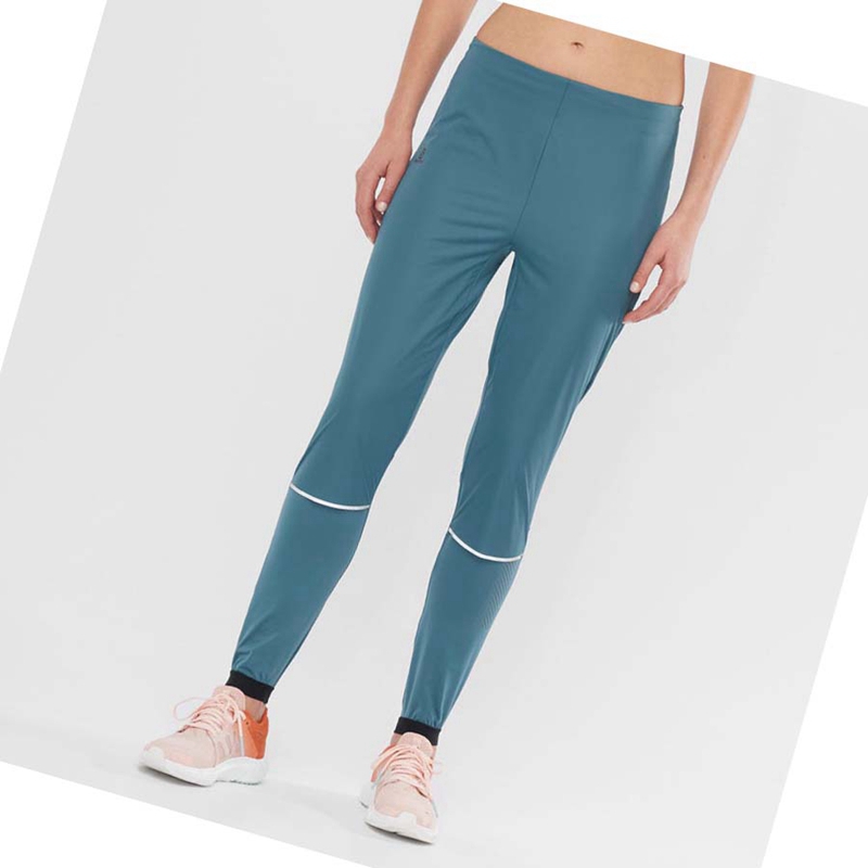 Pantalones Salomon LIGHT SHELL Mujer Azules | 35709-ZXVG