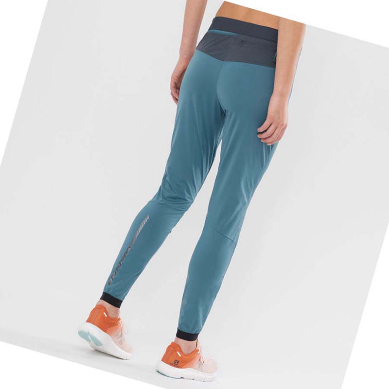 Pantalones Salomon LIGHT SHELL Mujer Azules | 35709-ZXVG