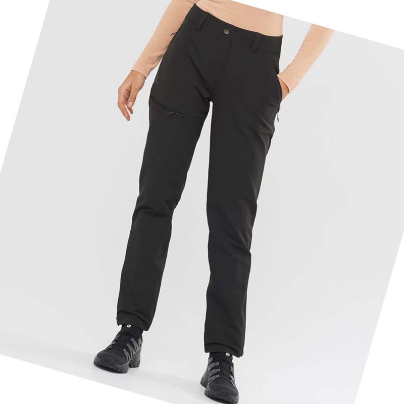 Pantalones Salomon OUTPEAK WARM Mujer Negras | 40189-POSQ