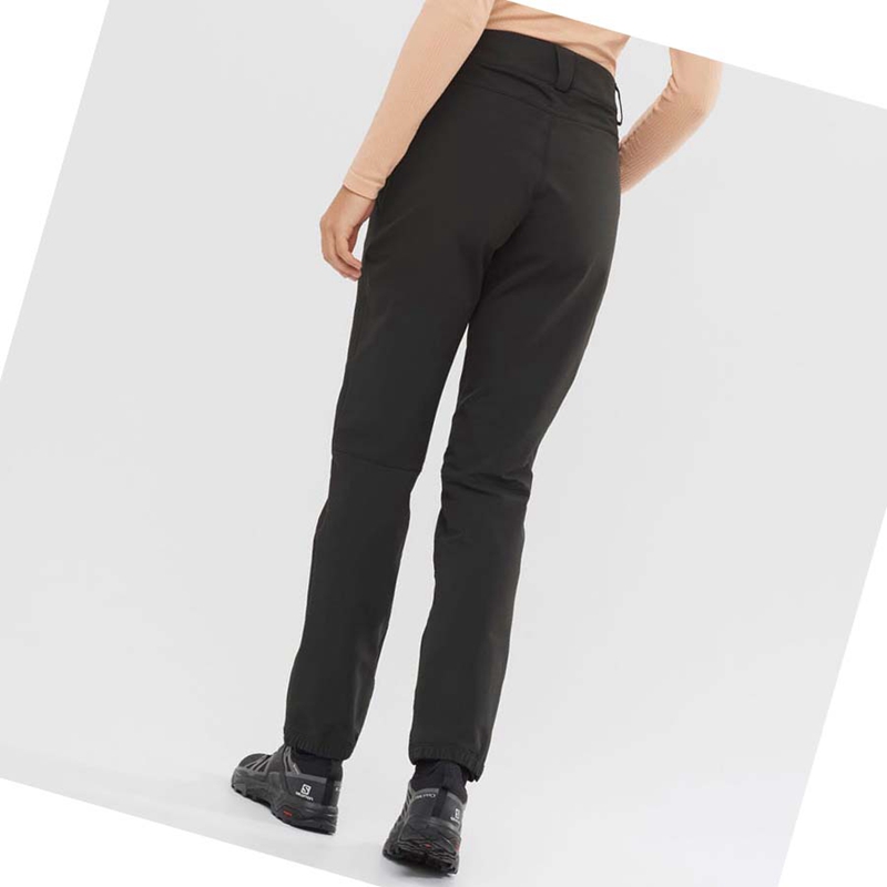 Pantalones Salomon OUTPEAK WARM Mujer Negras | 40189-POSQ