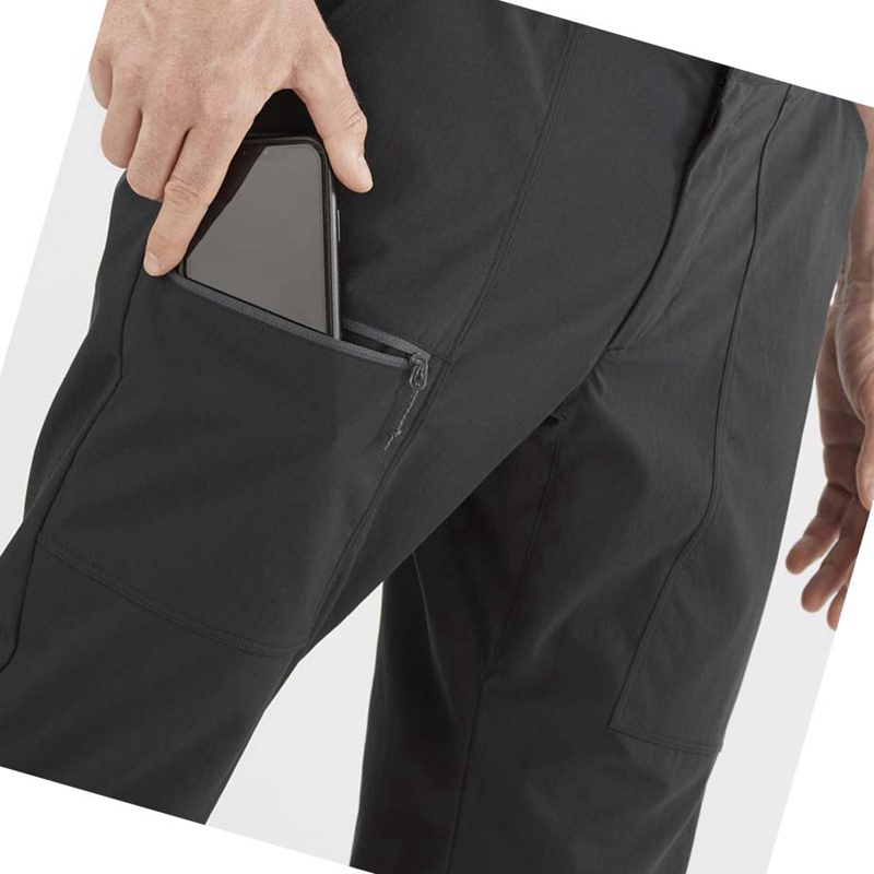 Pantalones Salomon OUTRACK Hombre Negras | 14592-MWKO