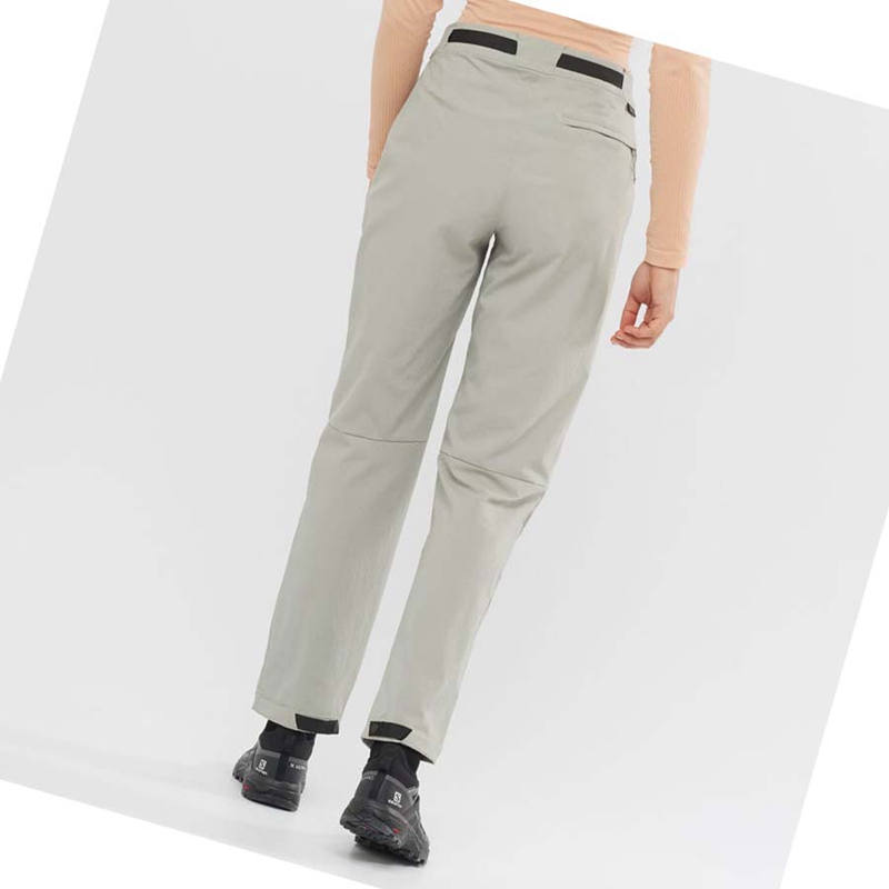 Pantalones Salomon OUTRACK Mujer Beige | 31297-DLOF