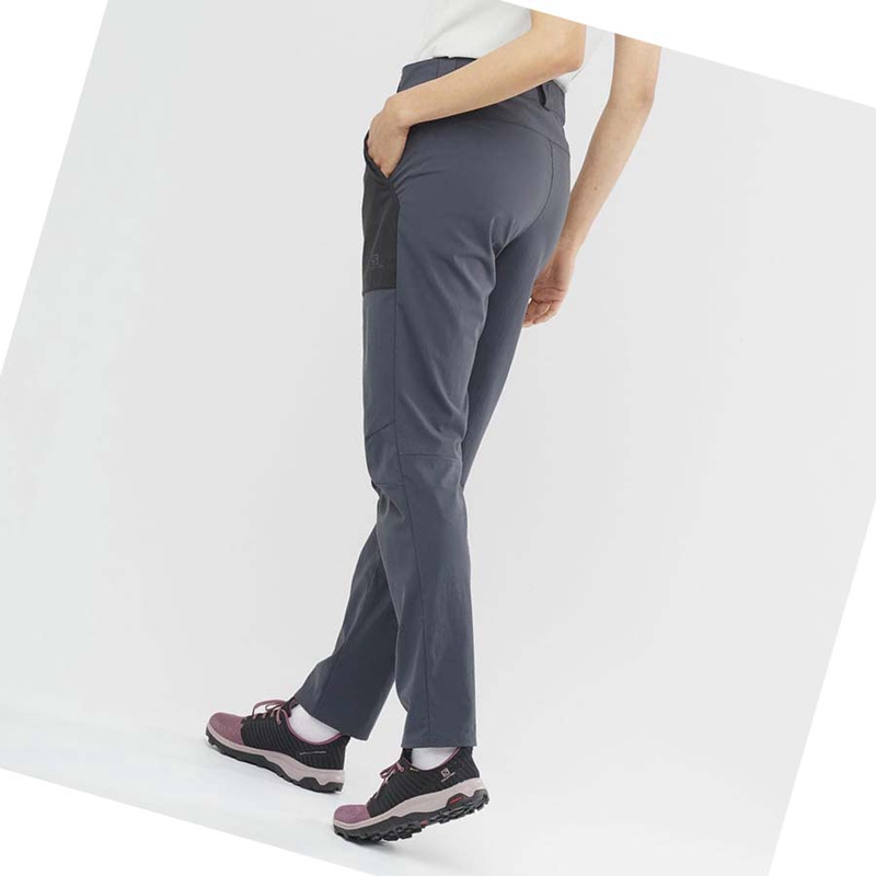 Pantalones Salomon OUTRACK Mujer Gris | 67803-VAKC