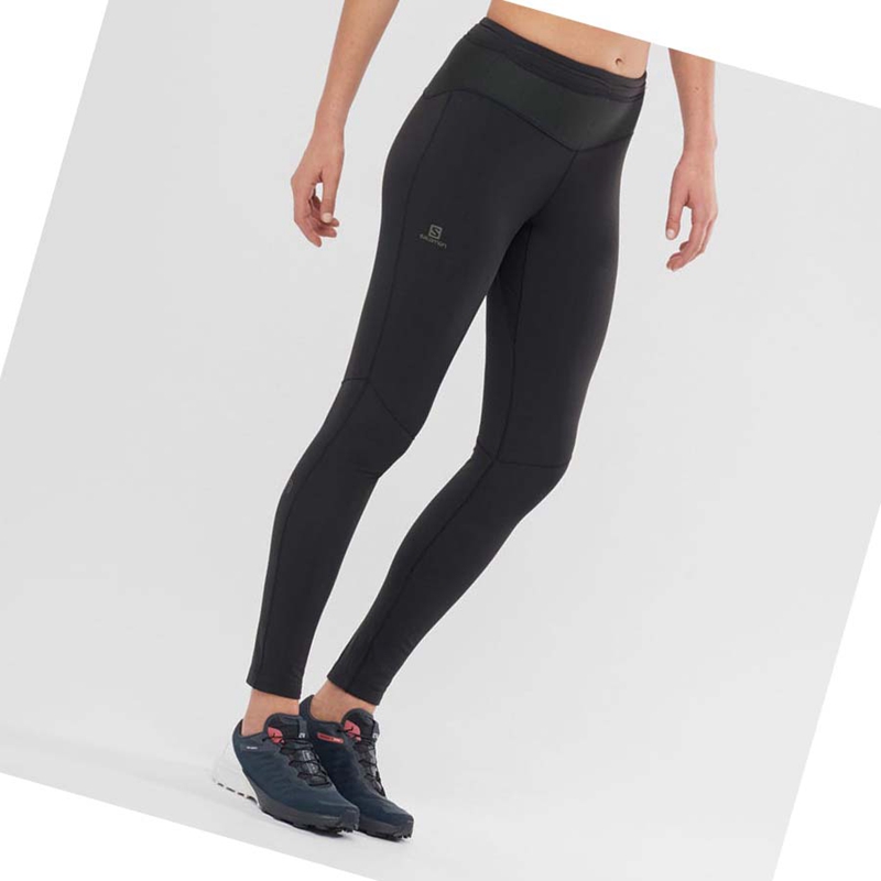 Pantalones Salomon XA WARM Mujer Negras | 61342-ZCTW