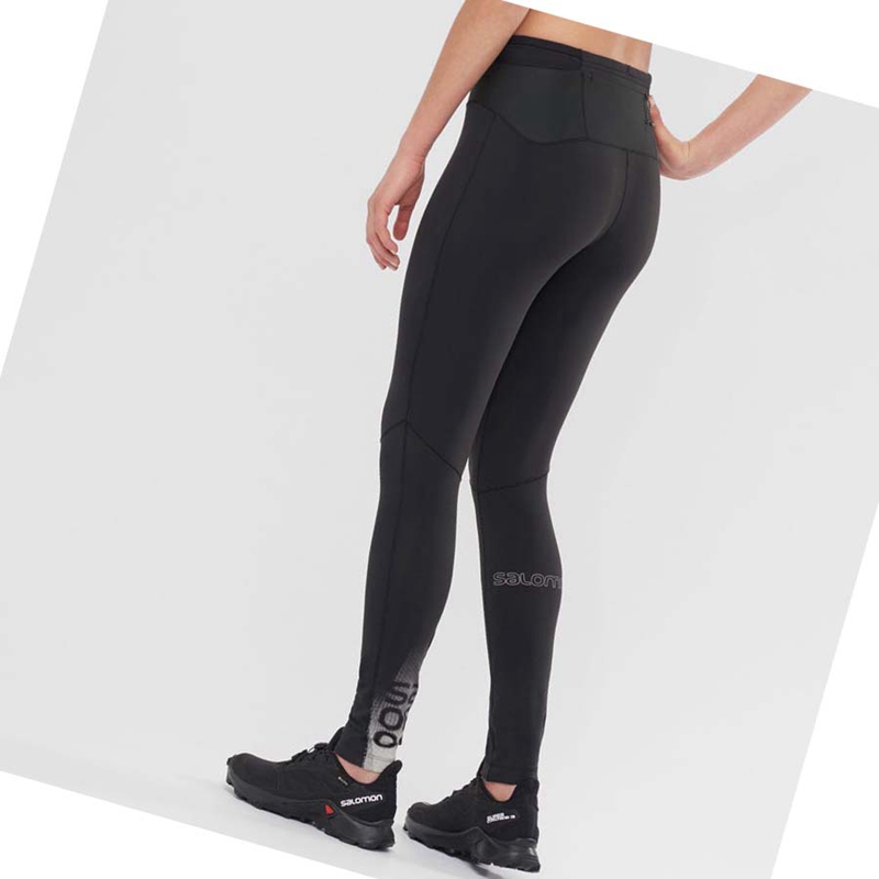 Pantalones Salomon XA WARM Mujer Negras | 69027-OTDJ