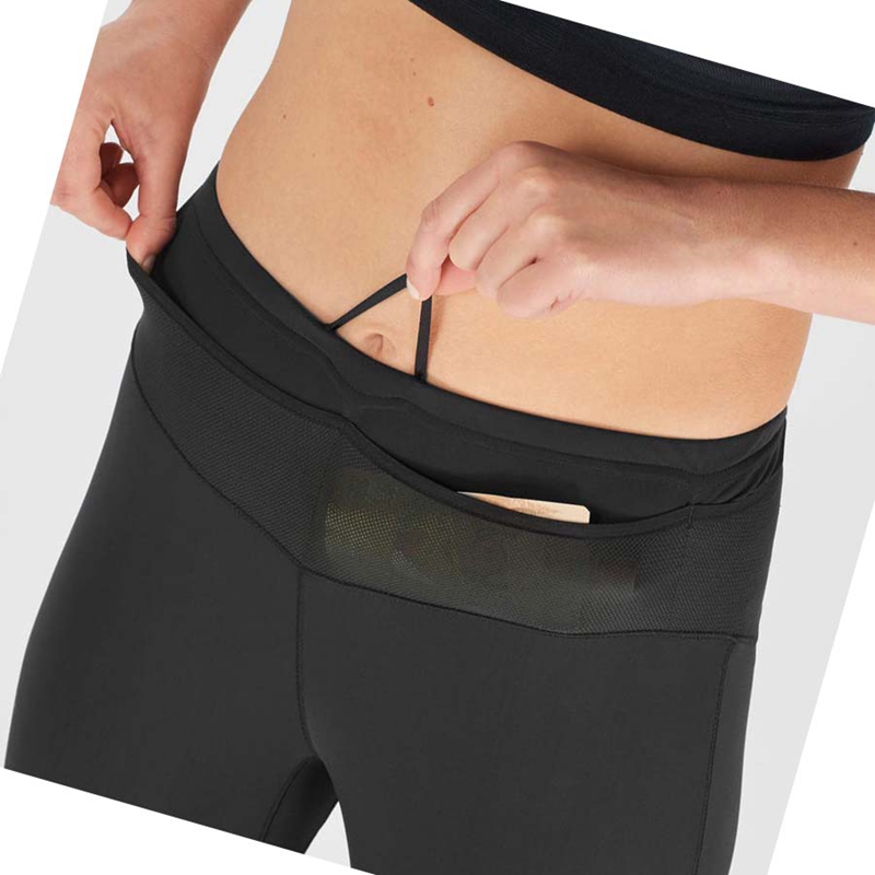 Pantalones Salomon XA WARM Mujer Negras | 69027-OTDJ