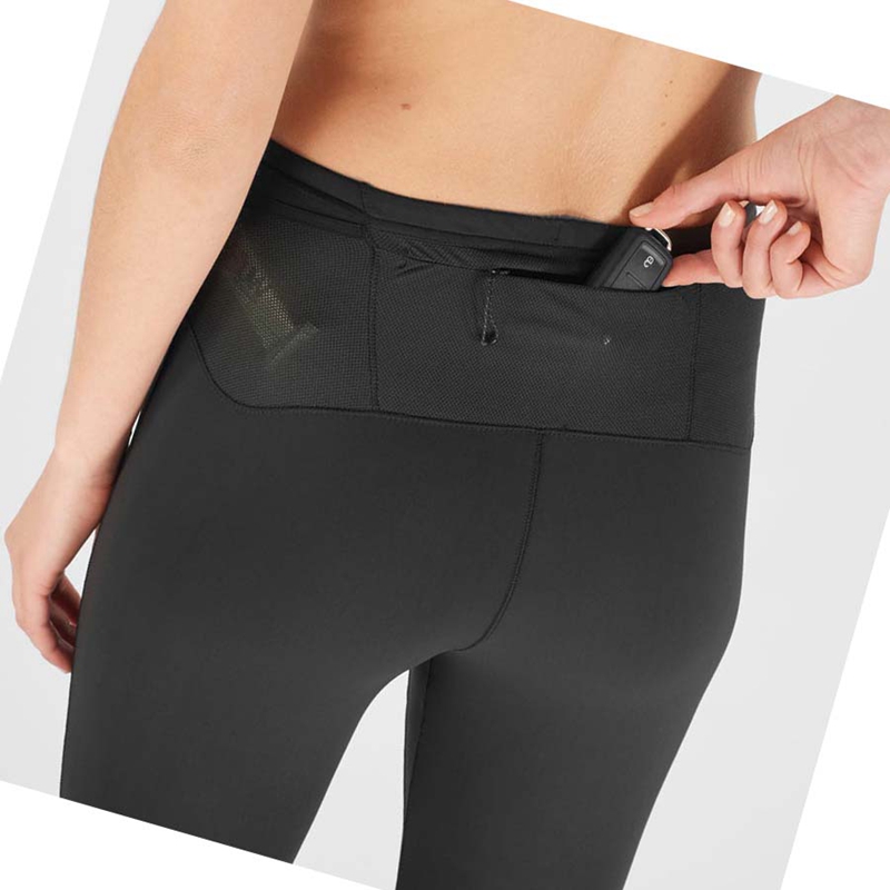 Pantalones Salomon XA WARM Mujer Negras | 69027-OTDJ