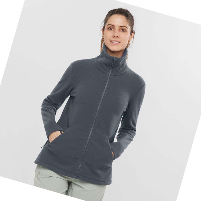 Sudadera Con Capucha Salomon ESSENTIAL COSY FLEECE Mujer Negras | 62983-MICB