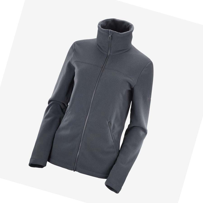 Sudadera Con Capucha Salomon ESSENTIAL COSY FLEECE Mujer Negras | 62983-MICB