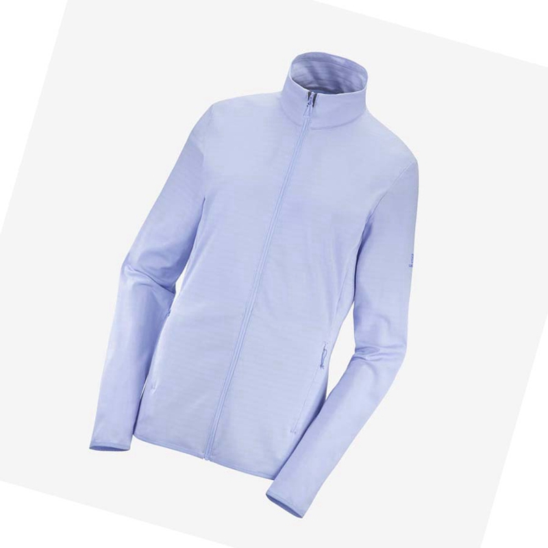 Sudadera Con Capucha Salomon ESSENTIAL LIGHTWARM Mujer Azules | 30749-KUMQ