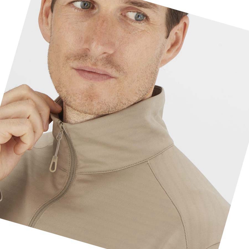 Sudadera Con Capucha Salomon ESSENTIAL LIGHTWARM Hombre Gris | 56037-SQEL