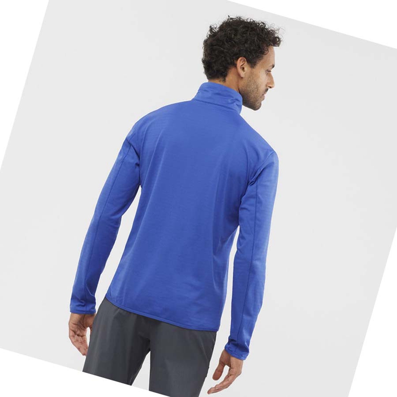 Sudadera Con Capucha Salomon ESSENTIAL LIGHTWARM Hombre Azules | 85940-THFM