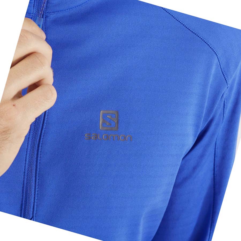 Sudadera Con Capucha Salomon ESSENTIAL LIGHTWARM Hombre Azules | 85940-THFM