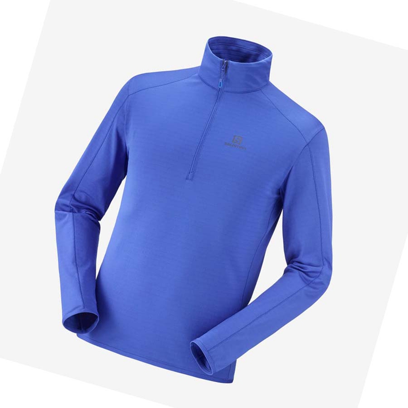 Sudadera Con Capucha Salomon ESSENTIAL LIGHTWARM Hombre Azules | 85940-THFM