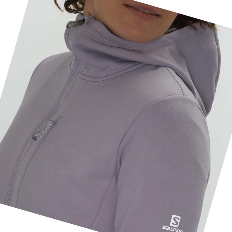 Sudadera Con Capucha Salomon ESSENTIAL XWARM Mujer Moradas | 25710-IONL