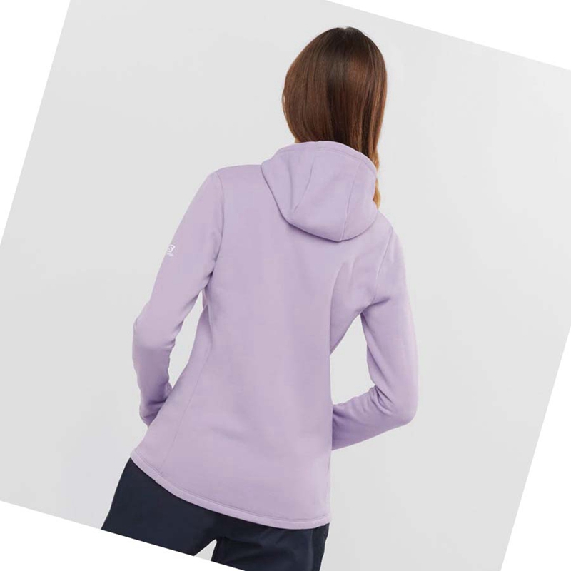 Sudadera Con Capucha Salomon ESSENTIAL XWARM Mujer Moradas | 25710-IONL