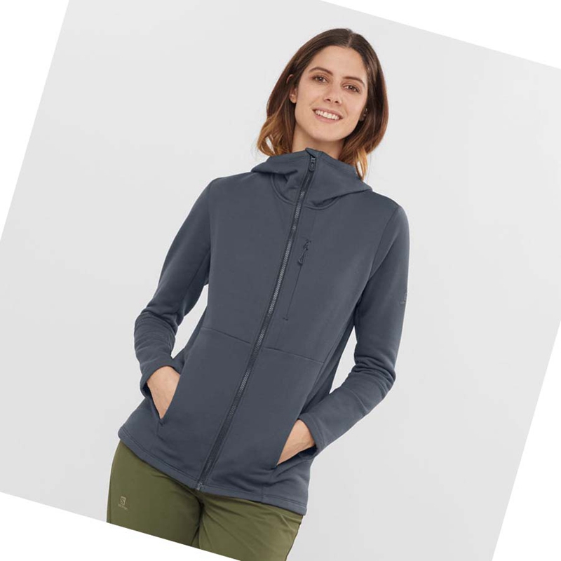 Sudadera Con Capucha Salomon ESSENTIAL XWARM Mujer Negras | 43517-LSVQ