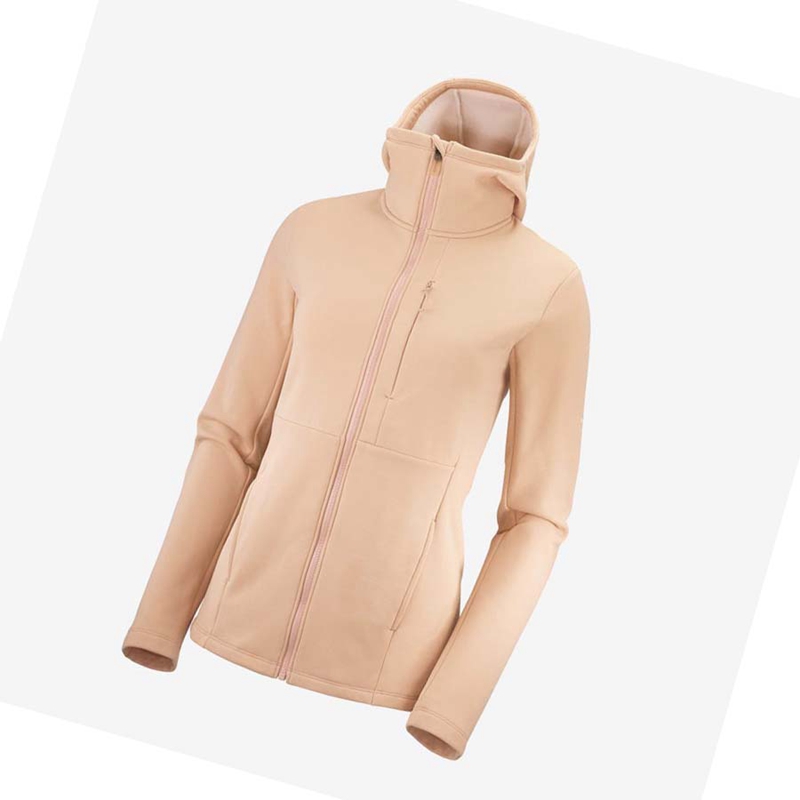 Sudadera Con Capucha Salomon ESSENTIAL XWARM Mujer Rosas | 98361-VEIQ